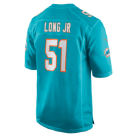 David Long Jr. Miami Dolphins Football Jersey, Aqua Game Sportswear Jersey Shirt, Lightweight Breathable Athletic Jersey, Casual Gift for Men