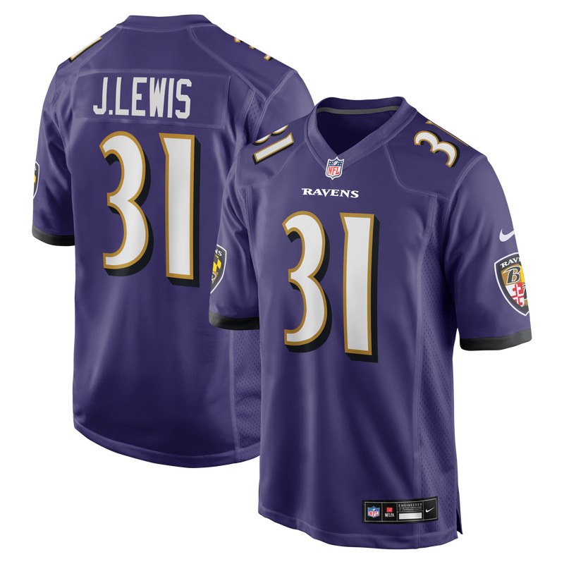 Jamal Lewis Baltimore Ravens Football Jersey, Purple Game Sportswear Jersey Shirt, Lightweight Breathable Athletic Jersey, Casual Gift for Men
