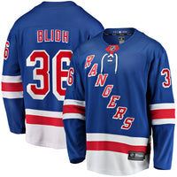 Anton Blidh New York Rangers Hockey Jersey, Blue Breakaway Home Sportswear Jersey Shirt, Long Sleeve Hockey Sweater Jersey, Casual Gift for Men