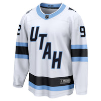 Logan Cooley Utah Mammoth Hockey Jersey, White Breakaway Away Sportswear Jersey Shirt, Long Sleeve Hockey Sweater Jersey, Casual Gift for Men