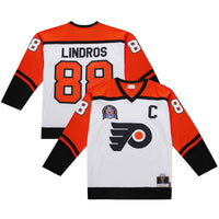 Eric Lindros Philadelphia Flyers Hockey Jersey, White Sportswear Jersey Shirt, Long Sleeve Hockey Sweater Jersey, Casual Gift for Men
