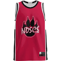 North Dakota College Wildcats Basketball Jersey, Red Lightweight Sportswear Jersey Shirt, Sleeveless Athletic Tank Jersey, Casual Gift for Men