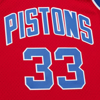 Detroit Pistons Basketball Jersey, Red Authentic Sportswear Jersey Shirt, Sleeveless Athletic Tank Jersey, Casual Gift for Men
