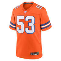 Randy Gradishar Denver Broncos Football Jersey, Orange Game Sportswear Jersey Shirt, Lightweight Breathable Athletic Jersey, Casual Gift for Men