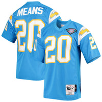 Natrone Means Los Angeles Chargers Football Jersey, Sportswear Jersey Shirt, Lightweight Athletic Jersey, Casual Gift for Men, Style 4493157
