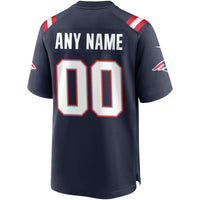 Navy Custom Game Jersey New England Patriots Football Jersey, Sportswear Jersey Shirt, Lightweight Athletic Jersey, Casual Gift for Men