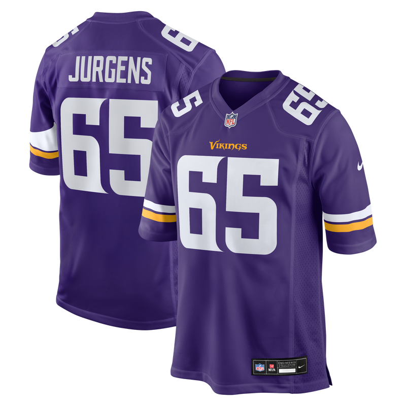 Michael Jurgens Minnesota Vikings Football Jersey, Purple Sportswear Jersey Shirt, Lightweight Breathable Athletic Jersey, Casual Gift for Men
