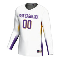 ECU Pirates Volleyball Jersey, White Lightweight Sportswear Jersey Shirt, Lightweight Breathable Athletic Jersey, Casual Gift for Men