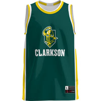 Clarkson Golden Knights Basketball Jersey, Green Lightweight Sportswear Jersey Shirt, Sleeveless Athletic Tank Jersey, Casual Gift for Men