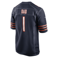 Number 1 Dad Chicago Bears Football Jersey, Navy Game Sportswear Jersey Shirt, Lightweight Breathable Athletic Jersey, Casual Gift for Men