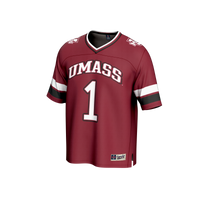 UMass Minutemen Football Jersey, Maroon Fashion Lightweight Sportswear Jersey Shirt, Lightweight Breathable Athletic Jersey, Casual Gift for Men