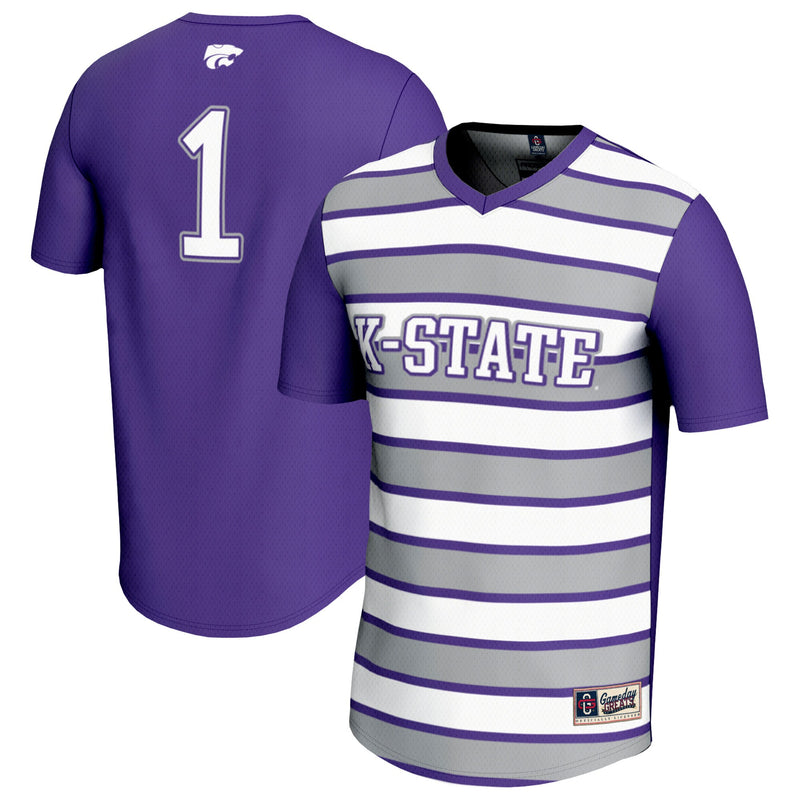 Kansas State Wildcats Soccer Jersey, Sportswear Jersey Shirt, Lightweight Breathable Athletic Jersey, Casual Gift for Men, Style 203152718