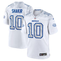 Khalil Shakir Buffalo Bills Football Jersey, White Game Sportswear Jersey Shirt, Lightweight Breathable Athletic Jersey, Casual Gift for Men