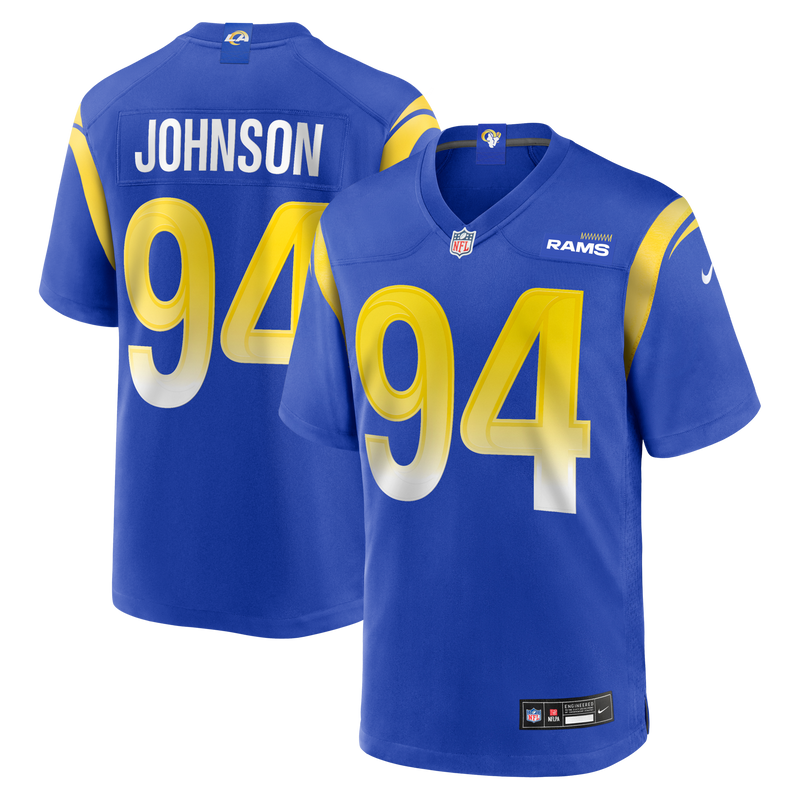 Desjuan Johnson Los Angeles Rams Football Jersey, Royal Sportswear Jersey Shirt, Lightweight Breathable Athletic Jersey, Casual Gift for Men