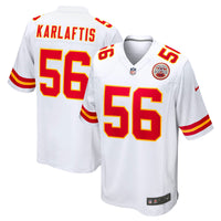 George Karlaftis Kansas City Chiefs Football Jersey, White Sportswear Jersey Shirt, Lightweight Breathable Athletic Jersey, Casual Gift for Men