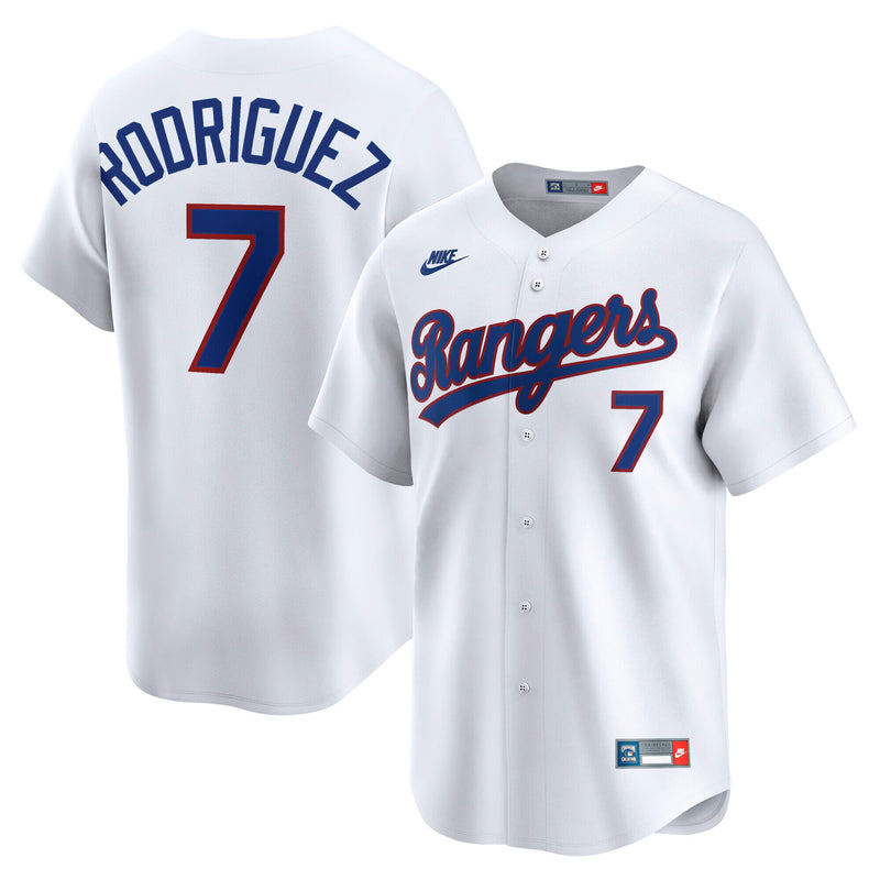 Ivan Rodriguez Texas Rangers Baseball Jersey, White Limited Sportswear Jersey Shirt, Lightweight Breathable Athletic Jersey, Casual Gift for Men