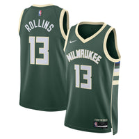 Ryan Rollins Milwaukee Bucks Basketball Jersey, Hunter Green Sportswear Jersey Shirt, Sleeveless Athletic Tank Jersey, Casual Gift for Men