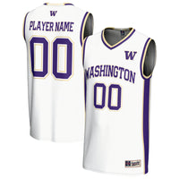 Washington Huskies Basketball Jersey, White Fashion Lightweight Sportswear Jersey Shirt, Sleeveless Athletic Tank Jersey, Casual Gift for Men