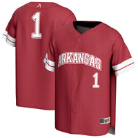 Arkansas Razorbacks Baseball Jersey, Cardinal Fashion Sportswear Jersey Shirt, Lightweight Breathable Athletic Jersey, Casual Gift for Men
