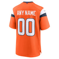 Denver Broncos Football Jersey, Orange Game Sportswear Jersey Shirt, Lightweight Breathable Athletic Jersey, Casual Gift for Men