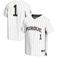 Purdue Boilermakers Lightweight Baseball Jersey, White Sportswear Jersey Shirt, Lightweight Breathable Athletic Jersey, Casual Gift for Men