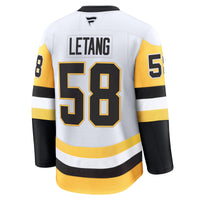 Kris Letang Pittsburgh Penguins Hockey Jersey, White Premium Sportswear Jersey Shirt, Long Sleeve Hockey Sweater Jersey, Casual Gift for Men