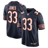Jaylon Jones Chicago Bears Football Jersey, Navy Game Sportswear Jersey Shirt, Lightweight Breathable Athletic Jersey, Casual Gift for Men