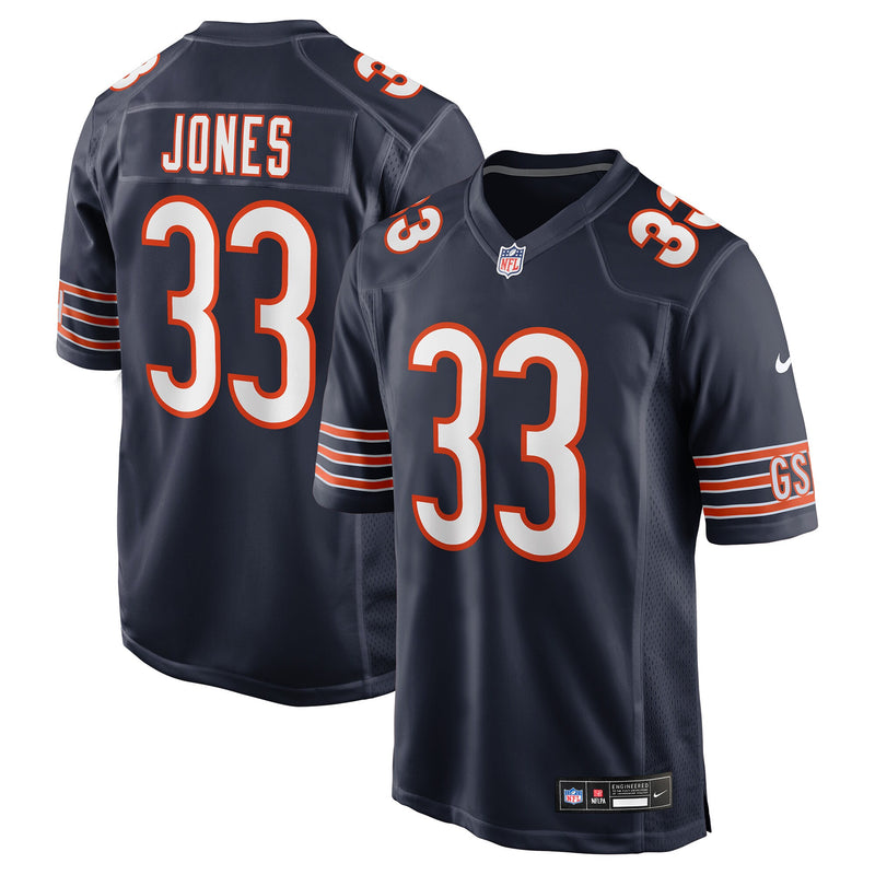 Jaylon Jones Chicago Bears Football Jersey, Navy Game Sportswear Jersey Shirt, Lightweight Breathable Athletic Jersey, Casual Gift for Men