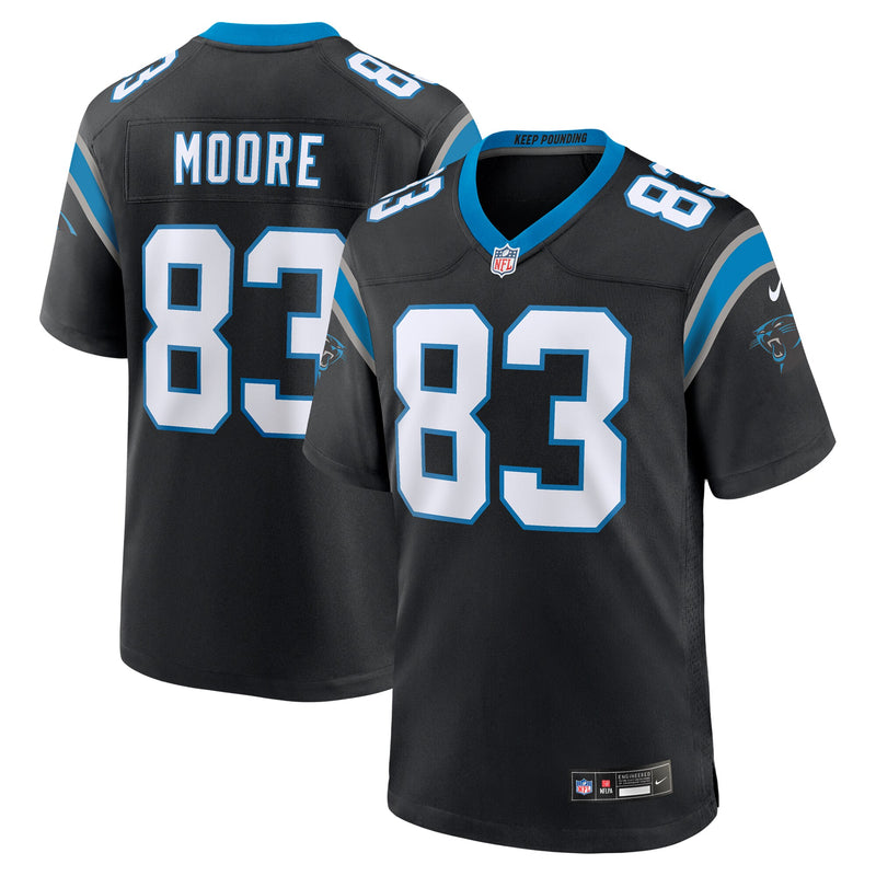 David Moore Carolina Panthers Football Jersey, Black Game Sportswear Jersey Shirt, Lightweight Breathable Athletic Jersey, Casual Gift for Men