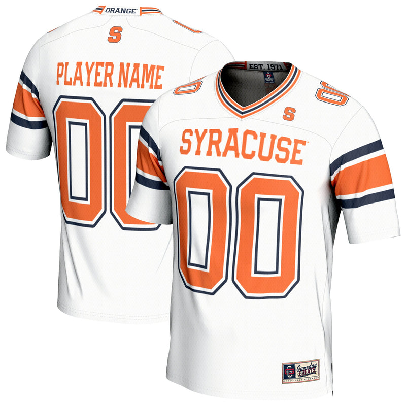 Syracuse Orange Football Jersey, White Sportswear Jersey Shirt, Lightweight Breathable Athletic Jersey, Casual Gift for Men, Style 203645248