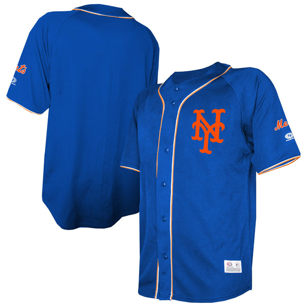 New York Mets Royal Team Color Full-Button Fashion Jersey