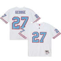 Eddie George Tennessee Oilers Football Jersey, White Sportswear Jersey Shirt, Lightweight Breathable Athletic Jersey, Casual Gift for Men