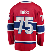Jakub Dobes Montreal Canadiens Hockey Jersey, Red Breakaway Home Sportswear Jersey Shirt, Long Sleeve Hockey Sweater Jersey, Casual Gift for Men