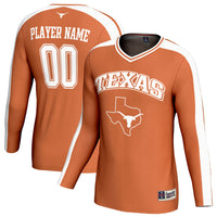 Texas Longhorns Volleyball Jersey, Orange Sportswear Jersey Shirt, Lightweight Breathable Athletic Jersey, Casual Gift for Men, Style 203494825