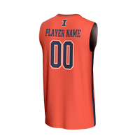 Illinois Fighting Illini Basketball Jersey, Orange Fashion Sportswear Jersey Shirt, Sleeveless Athletic Tank Jersey, Casual Gift for Men