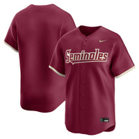 Garnet Florida State Seminoles Baseball Jersey, Limited Sportswear Jersey Shirt, Lightweight Breathable Athletic Jersey, Casual Gift for Men