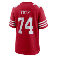 Brett Toth San Francisco 49ers Football Jersey, Scarlet Sportswear Jersey Shirt, Lightweight Breathable Athletic Jersey, Casual Gift for Men