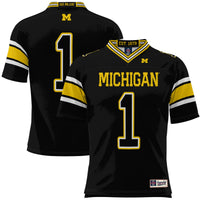 Michigan Wolverines Football Jersey, Black Sportswear Jersey Shirt, Lightweight Breathable Athletic Jersey, Casual Gift for Men