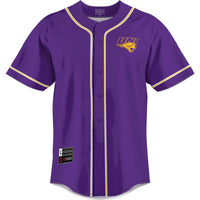 Northern Iowa Panthers Baseball Jersey, Purple Lightweight Sportswear Jersey Shirt, Lightweight Breathable Athletic Jersey, Casual Gift for Men
