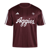 Texas A&M Aggies Soccer Jersey, Maroon Fashion Sportswear Jersey Shirt, Lightweight Breathable Athletic Jersey, Casual Gift for Men