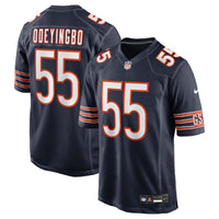 Dayo Odeyingbo Chicago Bears Football Jersey, Navy Game Sportswear Jersey Shirt, Lightweight Breathable Athletic Jersey, Casual Gift for Men