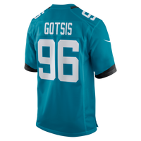 Adam Gotsis Jacksonville Jaguars Football Jersey, Teal Game Sportswear Jersey Shirt, Lightweight Breathable Athletic Jersey, Casual Gift for Men