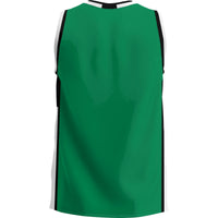 Delta State Statesmen Basketball Jersey, Green Lightweight Sportswear Jersey Shirt, Sleeveless Athletic Tank Jersey, Casual Gift for Men