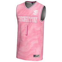 Creighton Bluejays Basketball Jersey, Pink Lightweight Sportswear Jersey Shirt, Sleeveless Athletic Tank Jersey, Casual Gift for Men