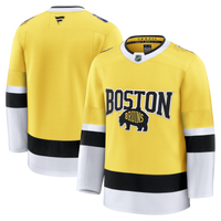 Boston Bruins Hockey Jersey, Gold Premium Sportswear Jersey Shirt, Long Sleeve Hockey Sweater Jersey, Casual Gift for Men, Style 203707695