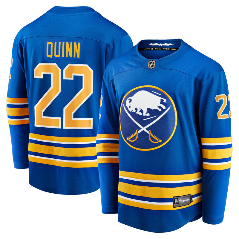 Jack Quinn Buffalo Sabres Hockey Jersey, Royal Breakaway Home Sportswear Jersey Shirt, Long Sleeve Hockey Sweater Jersey, Casual Gift for Men