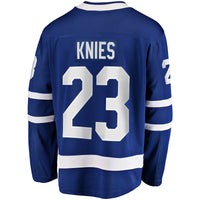 Matthew Knies Toronto Maple Leafs Hockey Jersey, Blue Breakaway Sportswear Jersey Shirt, Long Sleeve Hockey Sweater Jersey, Casual Gift for Men