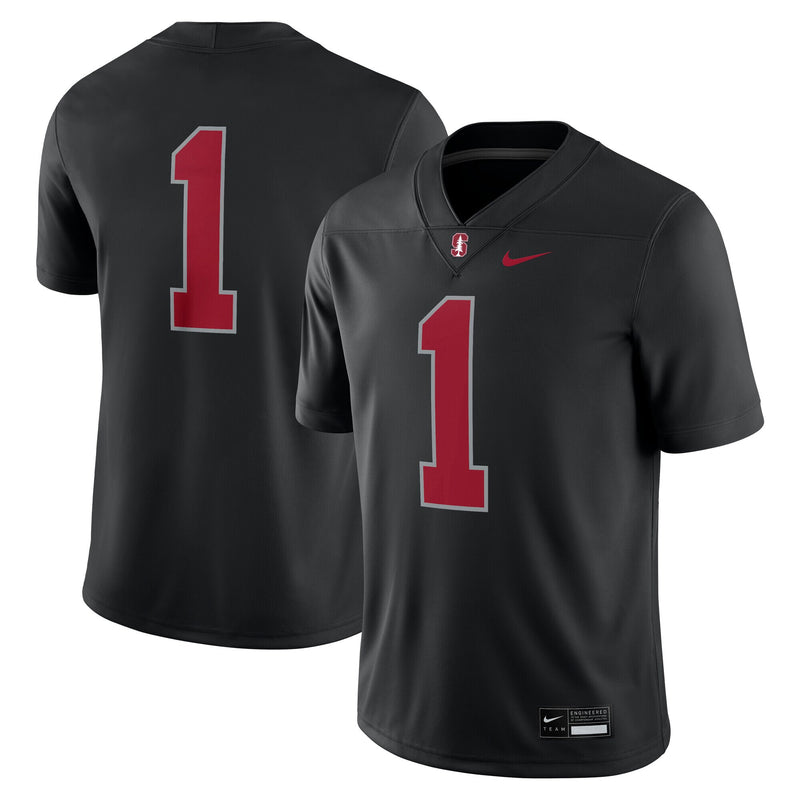 Stanford Cardinal Football Jersey, Black Game Alternate Sportswear Jersey Shirt, Lightweight Breathable Athletic Jersey, Casual Gift for Men