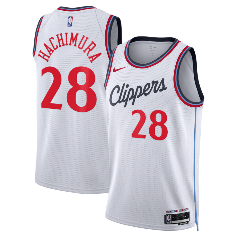 Rui Hachimura Los Angeles Clippers Basketball Jersey, White Sportswear Jersey Shirt, Sleeveless Athletic Tank Jersey, Casual Gift for Men