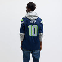 Cooper Kupp Seattle Seahawks Football Jersey, Navy Game Sportswear Jersey Shirt, Lightweight Breathable Athletic Jersey, Casual Gift for Men